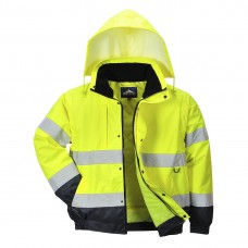Светоотражающая куртка 2-в-1 Portwest C468 желтая