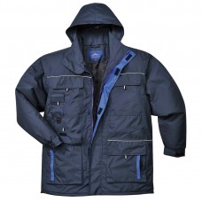 Контрастная дождевая куртка Texo Portwest TX30 темно-синяя