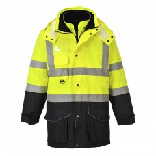 Светоотражающая контрастная куртка Traffic 7 в 1 Portwest S426 желтая/темно-синяя