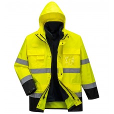 Светоотражающая легкая куртка 3-в-1 Portwest S162 желтая/темно-синяя