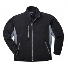 Двухцветная плотная флисовая куртка Texo Portwest TX40 черная