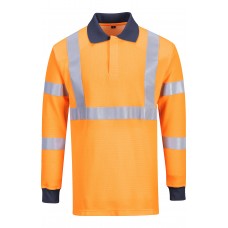 Огнестойкая рубашка поло RIS Portwest FR76 оранжевая