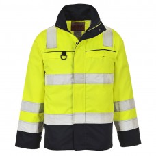 Светоотражающая многофункциональная куртка Portwest FR61 желтая/темно-синяя