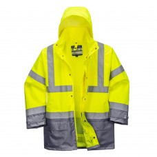 Светоотражающая куртка Executive 5-в-1 Portwest S768 желтая/серая