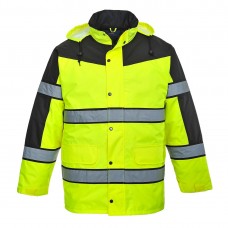 Классическая двухцветная светоотражающая куртка Portwest S462 желтая