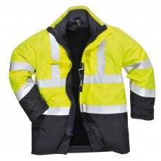 Мультизащитная светоотражающая куртка Bizflame Portwest S779 желтая/темно-синяя