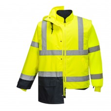 Светоотражающая куртка Executive 5-в-1 Portwest S768 желтая/темно-синяя