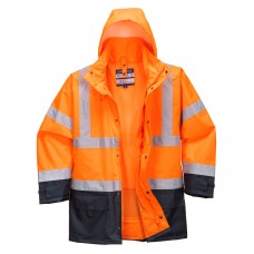 Светоотражающая куртка Executive 5-в-1 Portwest S768 оранжевая/темно-синяя
