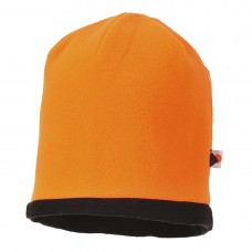Двухсторонний светоотражающий головной убор Beanie Portwest HA14 оранжевая/черная