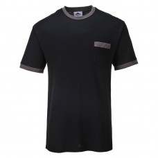 Контрастная футболка Texo Portwest TX22 черная