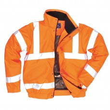 Светоотражающая воздухопроницаемая куртка-бомбер Portwest RT62 оранжевая