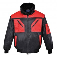Двухцветная куртка Pilot Portwest PJ20 черная/красная