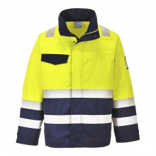 Светоотражающая куртка MODAFLAME Portwest MV25 желтая/темно-синяя