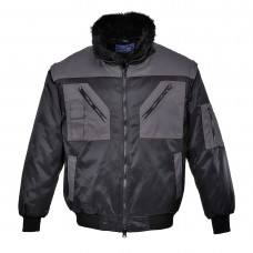 Двухцветная куртка Pilot Portwest PJ20 черная/серая
