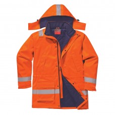 Огнестойкая антистатическая зимняя куртка Portwest FR59 оранжевая