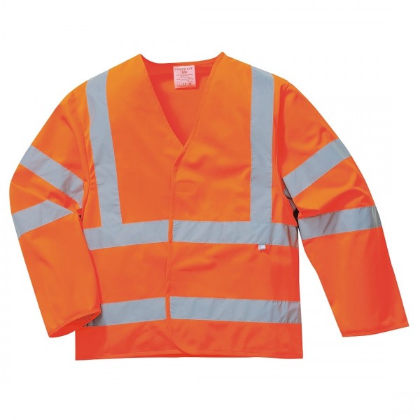 Антистатическая светоотражающая огнестойкая куртка Portwest FR85 оранжевая