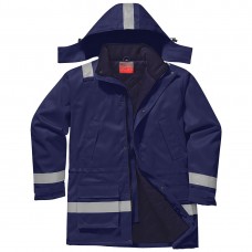 Огнестойкая антистатическая зимняя куртка Portwest FR59 темно-синяя