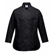 Женская куртка Rachel для повара Portwest C837 черная