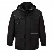 Контрастная дождевая куртка Texo Portwest TX30 черная