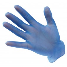 Перчатки виниловые одноразовые с присыпкой Portwest A900 синие