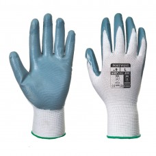 Нитриловые перчатки Flexo Grip Portwest A310 серые/белые