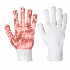 Плотные перчатки Polka Dot Portwest A112 белые/красные