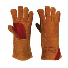 Прочные перчатки для сварки Portwest A530 коричневые