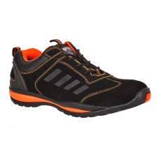 Туфли защитные спортивные Steelite Lusum S1P HRO Portwest FW34 черные/оранжевые