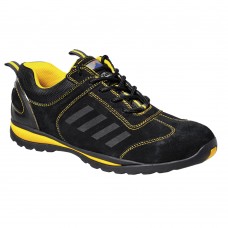 Туфли защитные спортивные Steelite Lusum S1P HRO Portwest FW34 черные/желтые